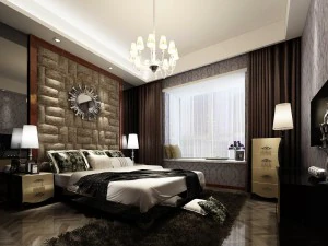 спальня - американський стиль -9410 3D Модель