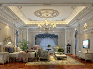 camera da letto - stile americano -9411 Modello 3D