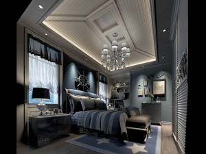 bedroom - american style-9413 3D Model