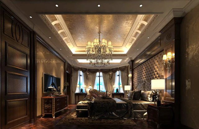 bedroom - american style-9414 3D Model .c4d .max .obj .3ds .fbx .stl .blend 