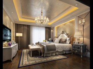 bedroom - european style -9403 3D Модель