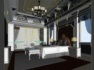 bedroom - european style -9409 3D Model