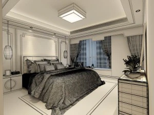 bedroom - european style -9410 3D Model