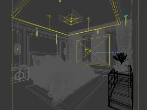 bedroom - european style -9410 3D Model