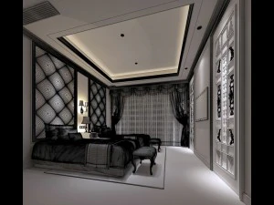 bedroom - european style-9414 3D Model