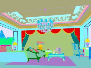 bedroom - european style-9431 3D Model