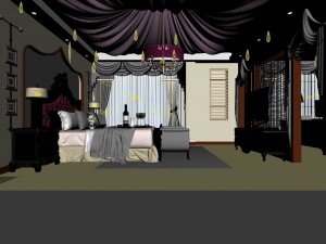 bedroom - european style-9432 3Dモデル