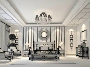 bedroom - european style-9434 3D Model