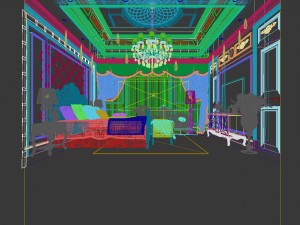 bedroom - european style-9435 3D Model