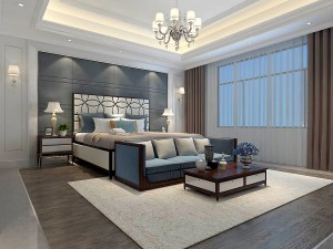 bedroom - european style-9436 3D Model