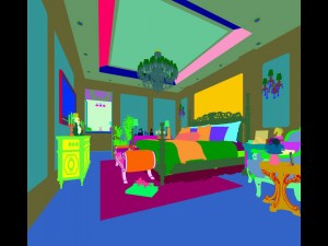 bedroom - european style-9438 3D 모델