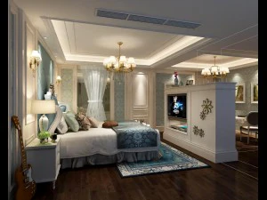 dormitorio - estilo europeo -9442 Modelo 3D