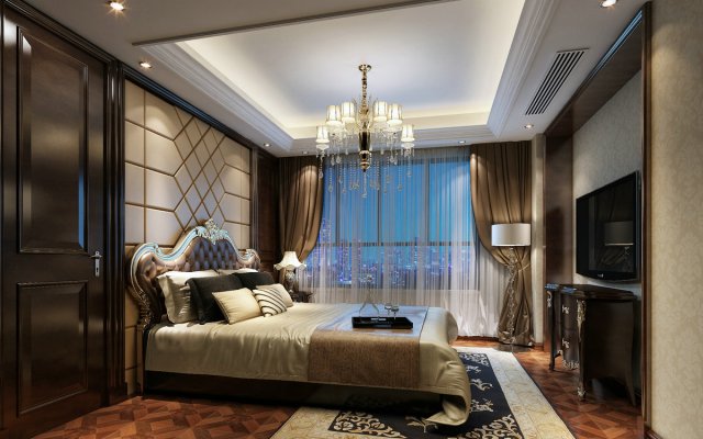 bedroom - european style -9443 3D Model .c4d .max .obj .3ds .fbx .stl .blend 