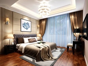 bedroom - european style -9448 3D मॉडल