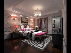 quarto - estilo europeu -9455 Modelo 3D