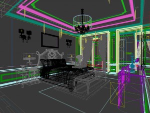 bedroom - european style -9455 3Dモデル