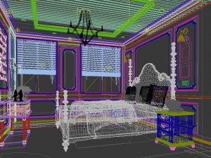 bedroom - pastoral style -9402 3D 모델