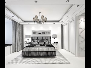 bedroom - modern style -9406 3D Model