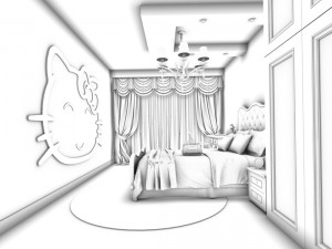 bedroom - modern style -9406 3D Model