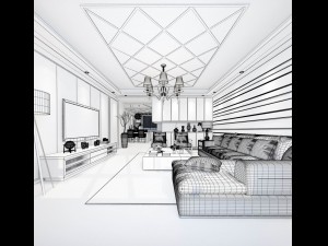 bedroom - modern style -9406 3D Model