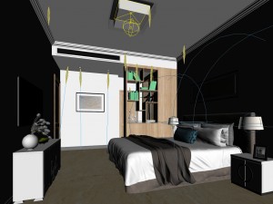 bedroom - modern style -9406 3D Model