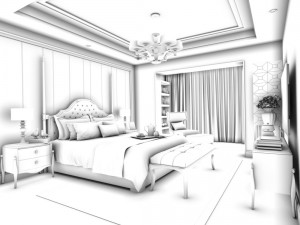bedroom - modern style -9407 3D Model