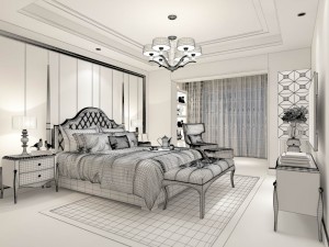 bedroom - modern style -9407 3D Model