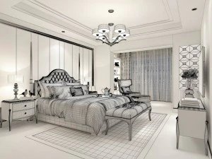 bedroom - modern style -9407 3D Model