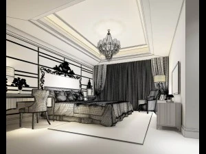 bedroom - modern style -9411 3D Model