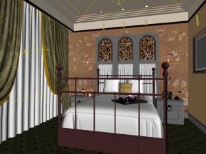 bedroom - modern style -9412 3D Model