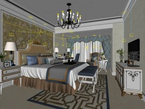 bedroom - contemporary - 9414 3D Model
