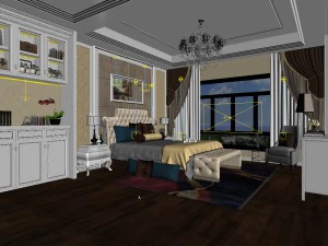 bedroom - contemporary - 9417 3D Model