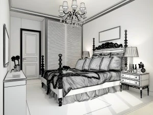 bedroom - modern style - 9418 3D Model