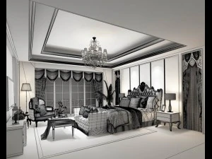 bedroom - modern style -9419 3D Model
