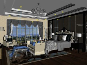 bedroom - modern style -9419 3D Model