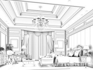 bedroom - modern style -9421 3Dモデル