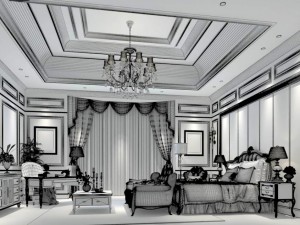 bedroom - modern style -9421 3Dモデル