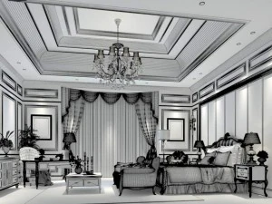 bedroom - modern style -9421 3D Model