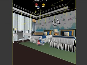 bedroom - modern style -9426 3D Model