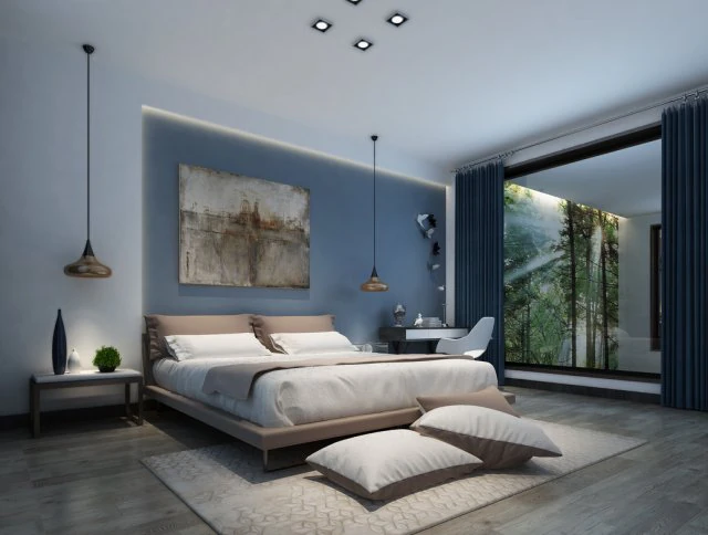bedroom - modern style - 9427 3D Model .c4d .max .obj .3ds .fbx .stl .blend