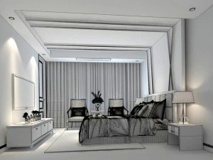 bedroom - modern style -9429 3D Model