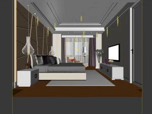 bedroom - modern style - 9430 3D Model