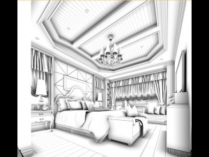 bedroom - modern style -9433 3D Модель