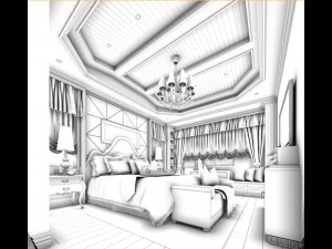 bedroom - modern style -9433 3D Model