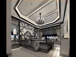 bedroom - modern style -9433 3D Модель