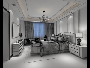 bedroom - modern style -9441 3Dモデル