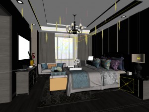 bedroom - modern style -9441 3Dモデル
