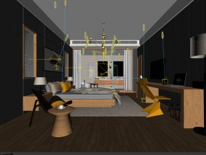 bedroom - modern style -9444 Modèle 3D