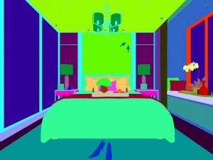 bedroom - modern style -9445 Modello 3D