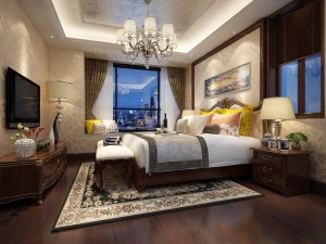 शयनकक्ष - आधुनिक शैली -9447 3D मॉडल